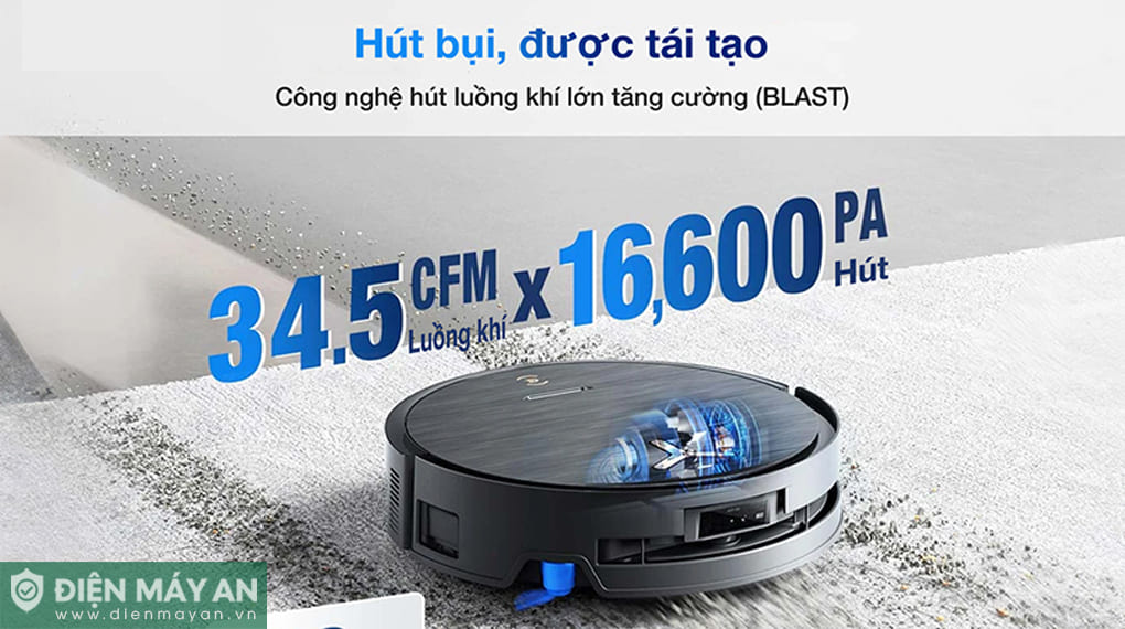Robot hút bụi lau nhà Ecovacs Deebot X9 Pro Omni